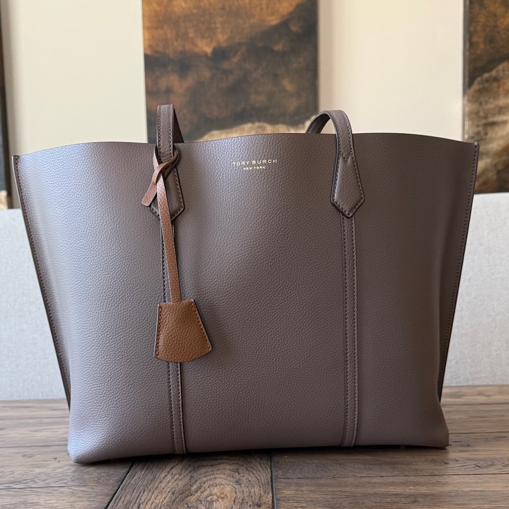 Tory Burch Perry Triple Compartment Leather Tote